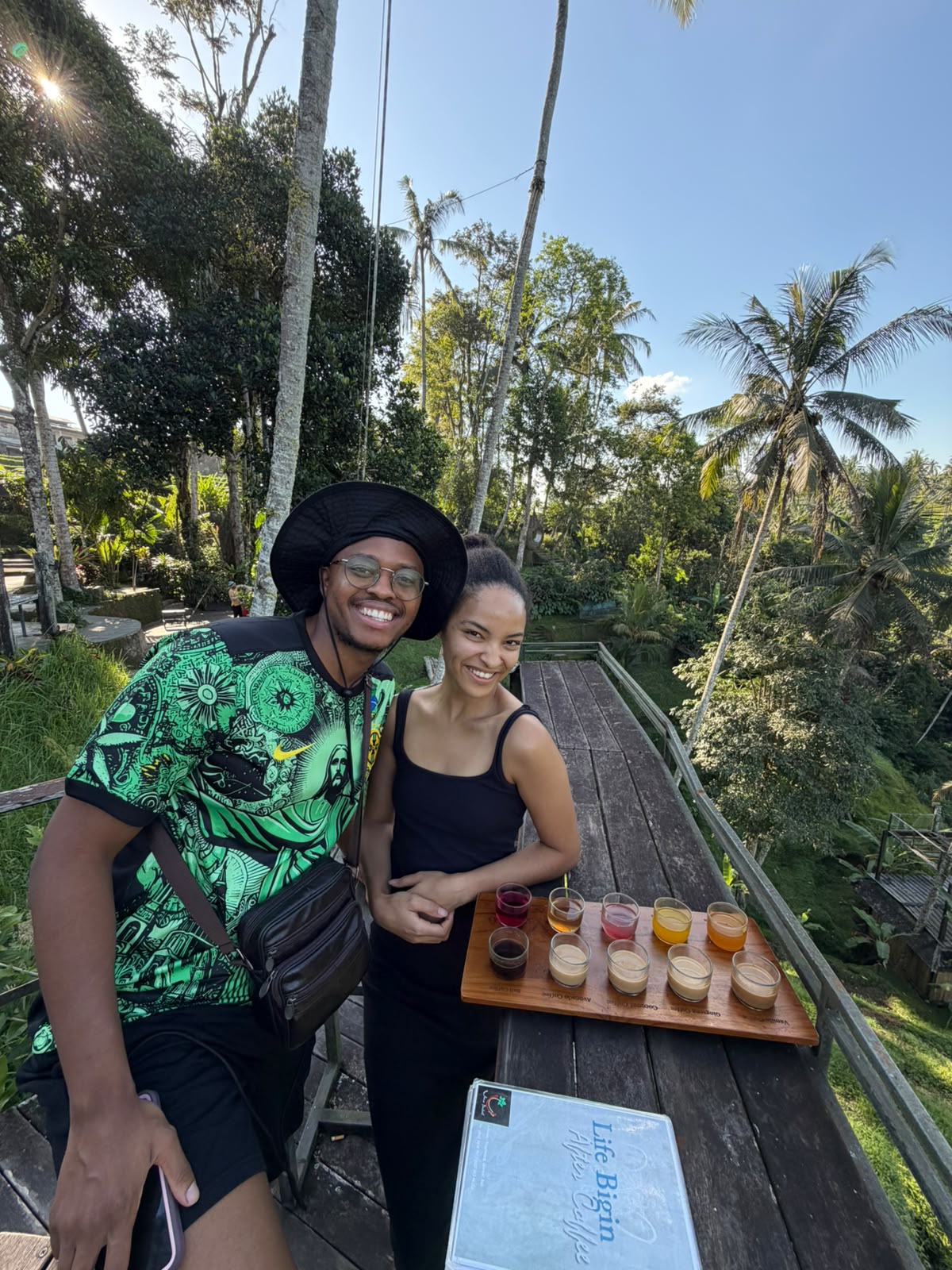 Coffee tasting at a Balinese coffee plantation